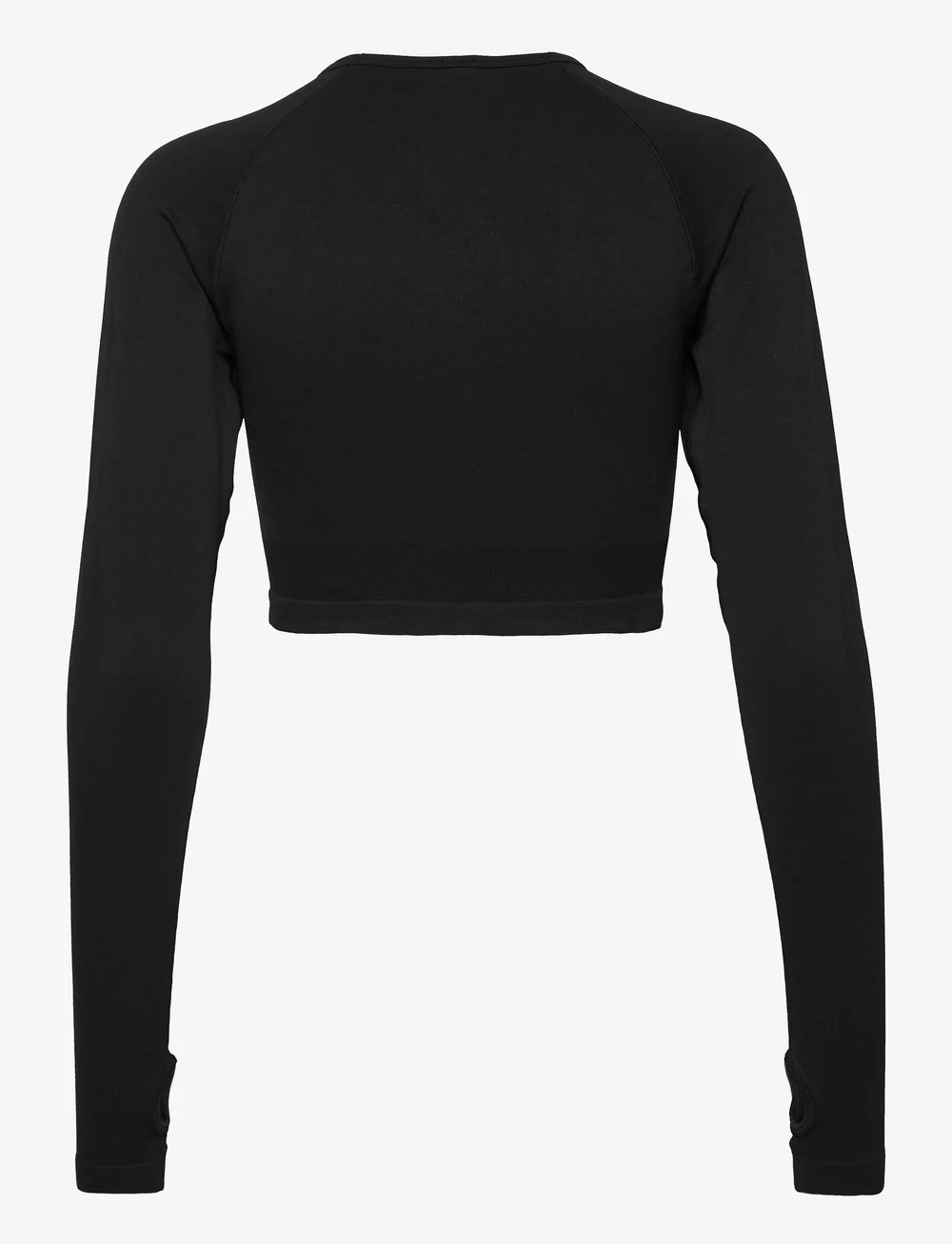 Lindex - Sport Top Ella seamless long s - crop-tops - black - 2