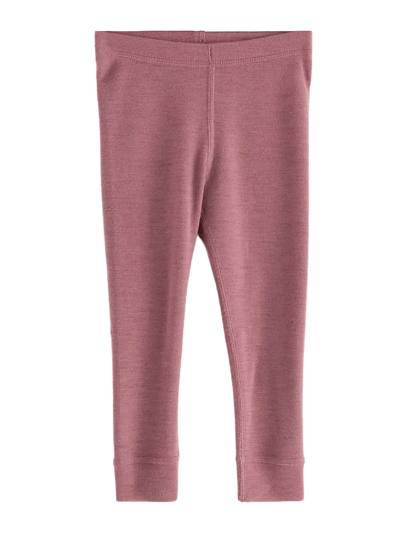 Lindex - Leggings wool baby solid - leggings - dusty pink - 0