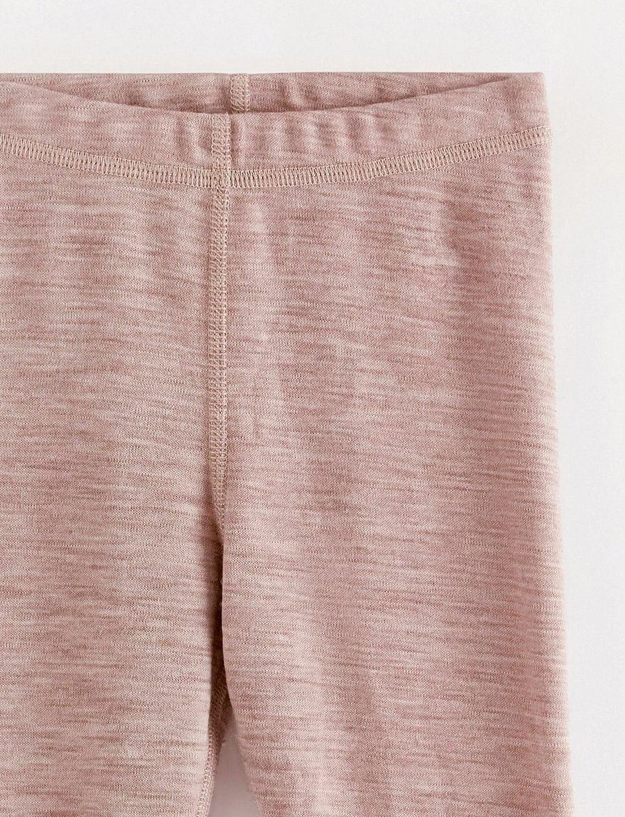 Lindex - Merino wool leggings - retuusid - light beige melange - 4