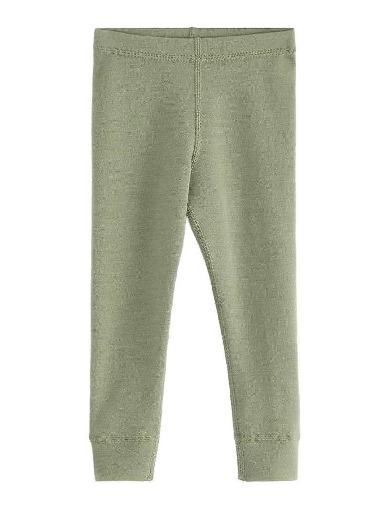 Lindex - Merino wool leggings - retuusid - light dusty green - 0