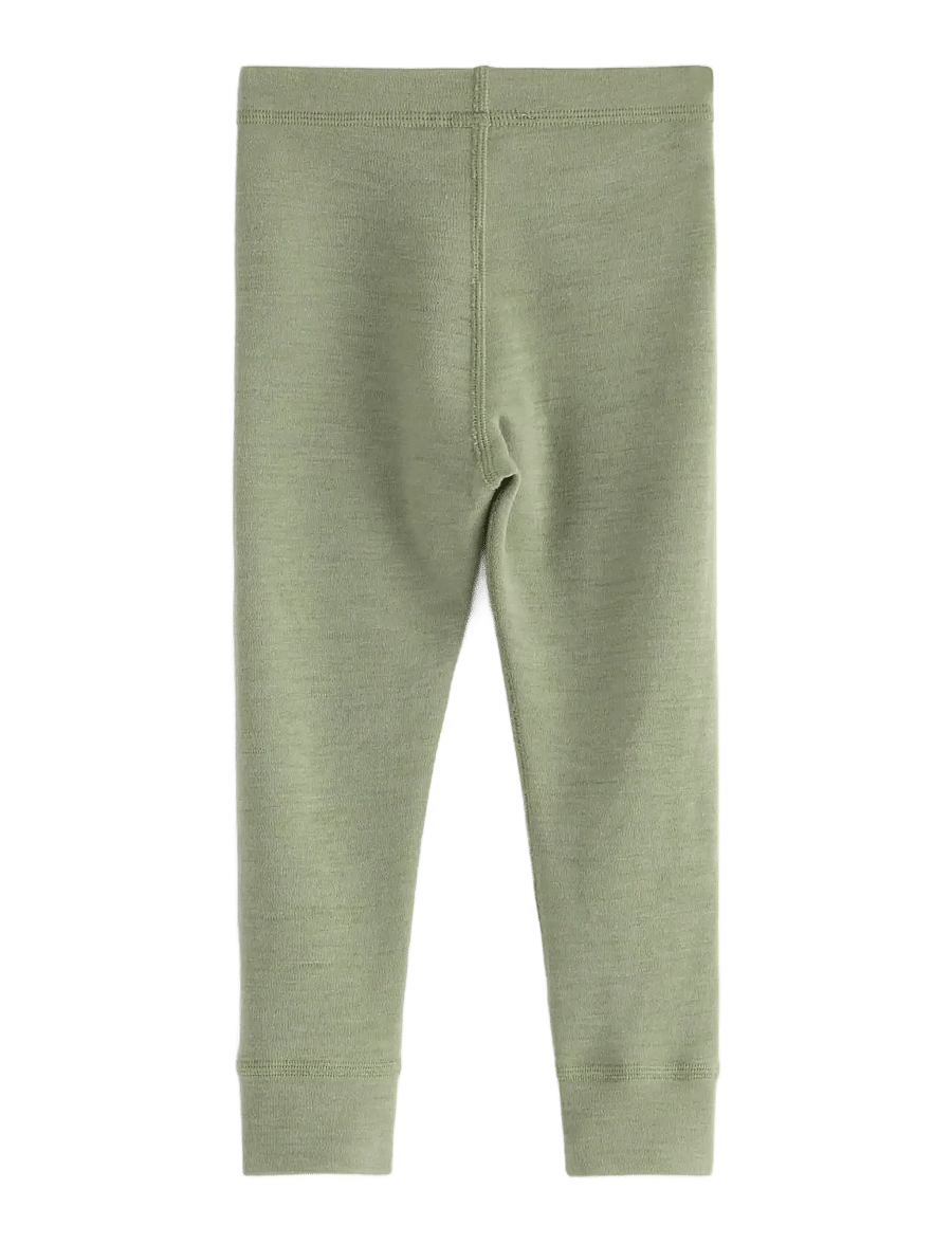 Lindex - Merino wool leggings - retuusid - light dusty green - 1