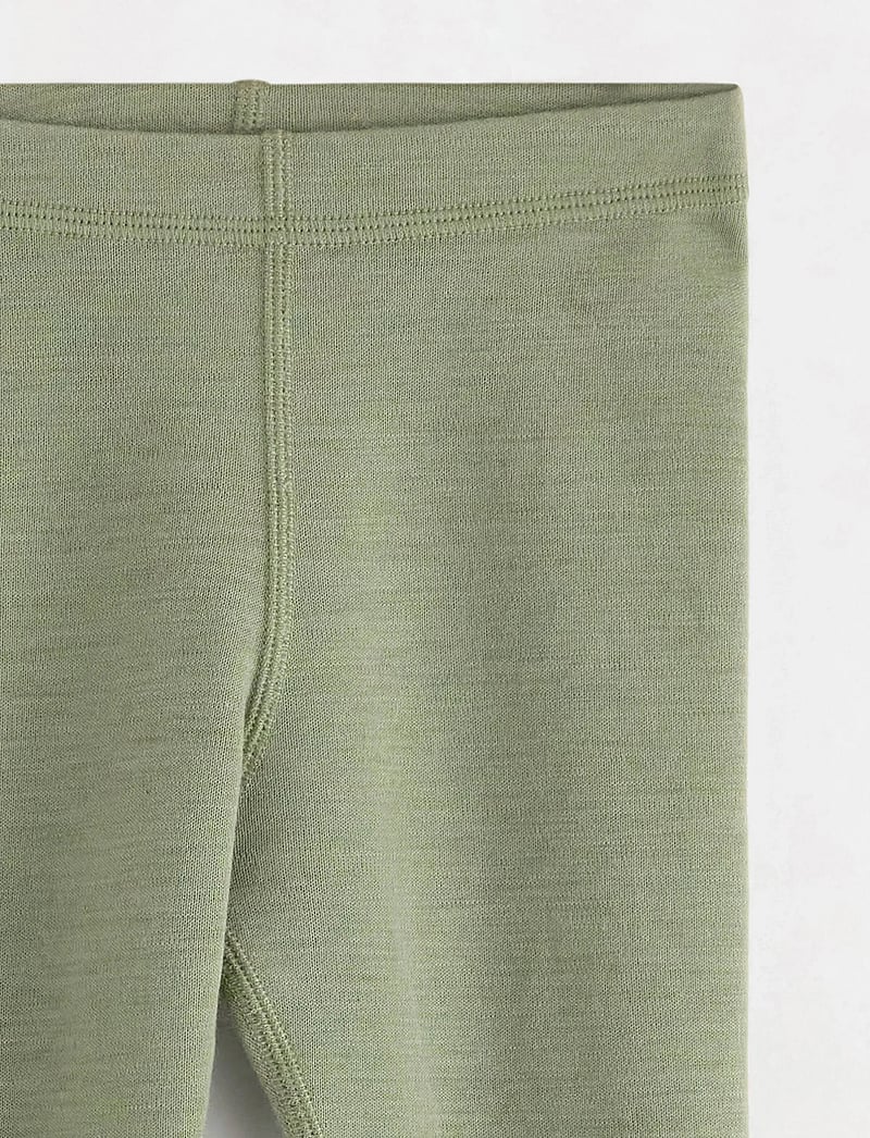 Lindex - Merino wool leggings - retuusid - light dusty green - 2