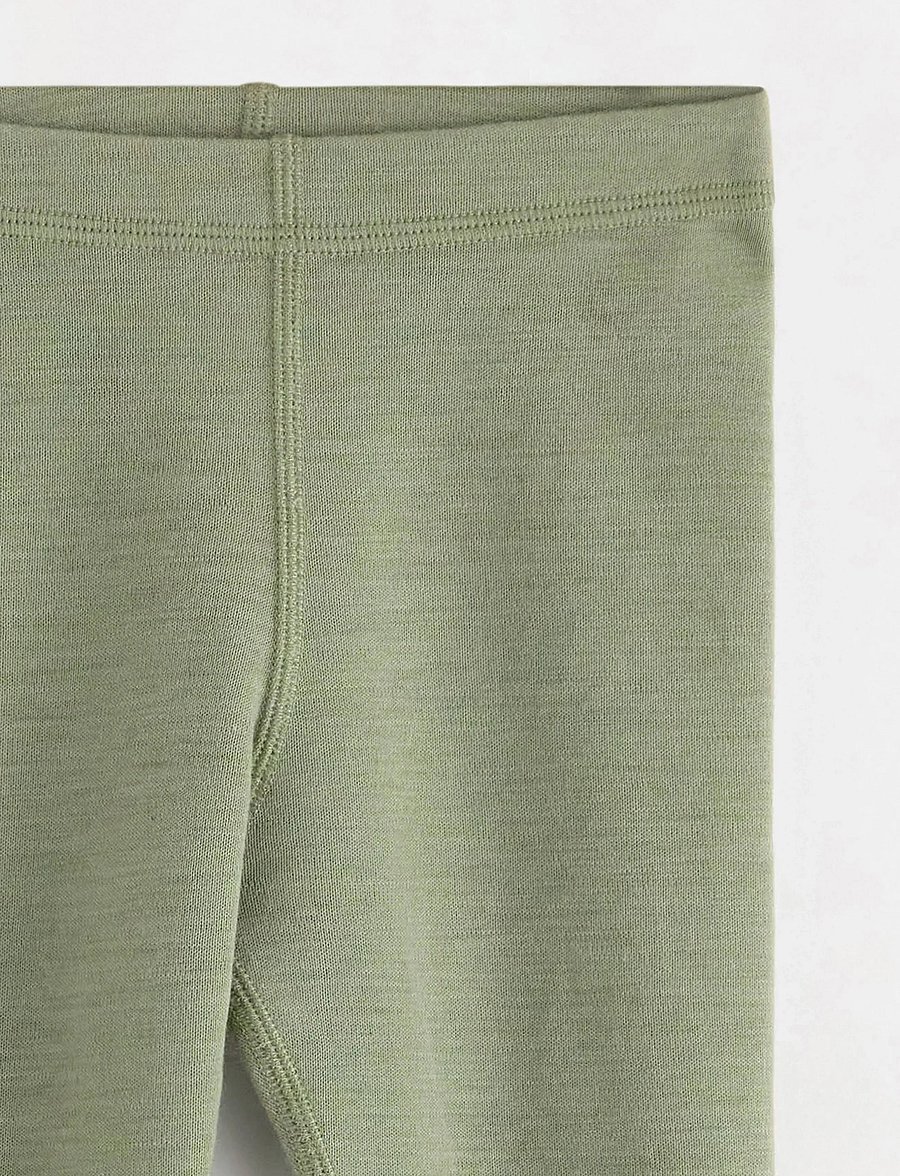 Lindex - Merino wool leggings - retuusid - light dusty green - 2