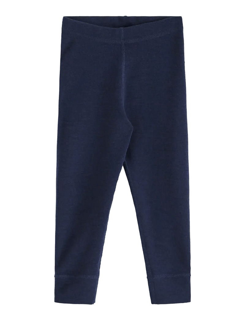 Lindex - Leggings wool baby solid - leggings - navy - 0