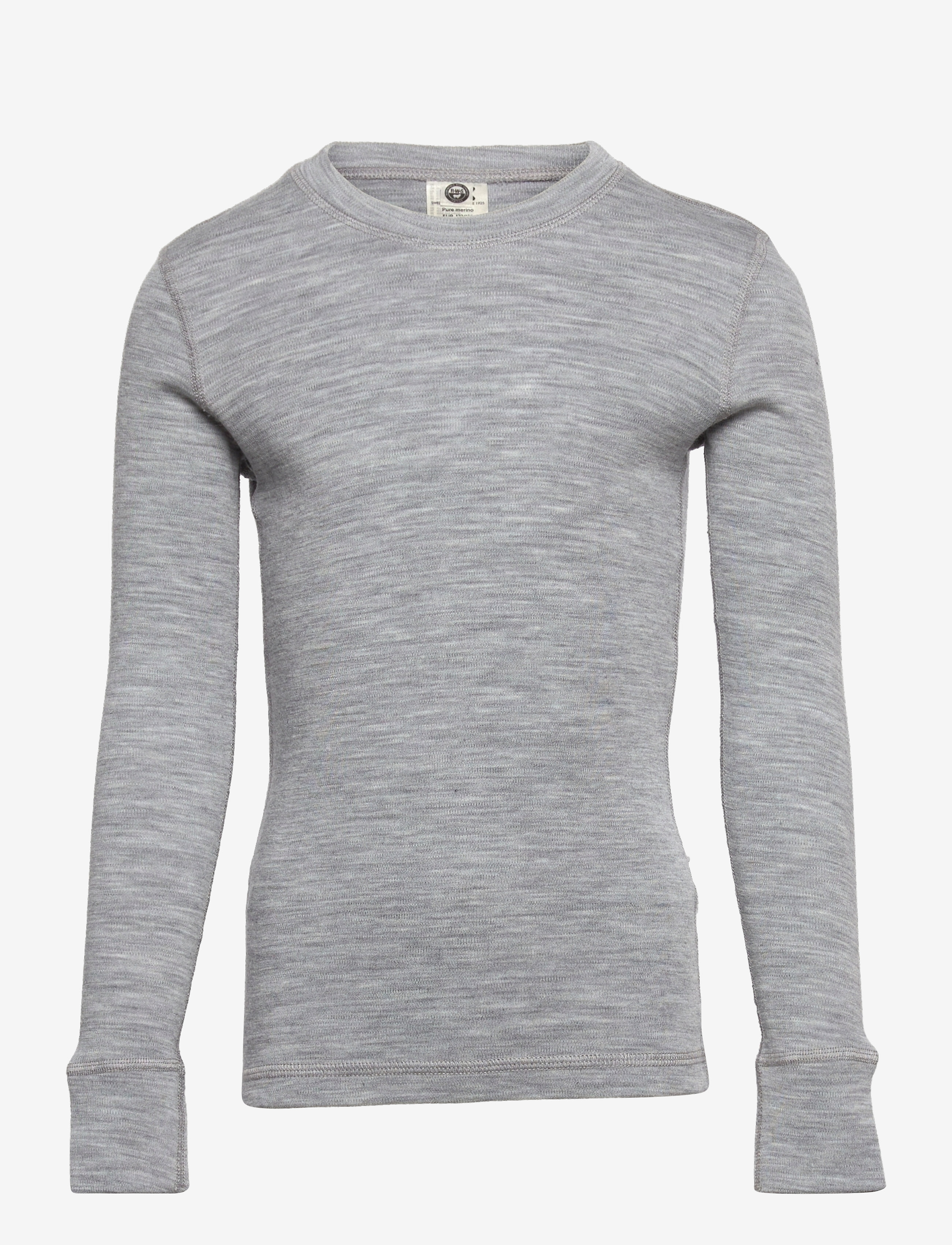 Top merino wool solid - GREY MELANGE