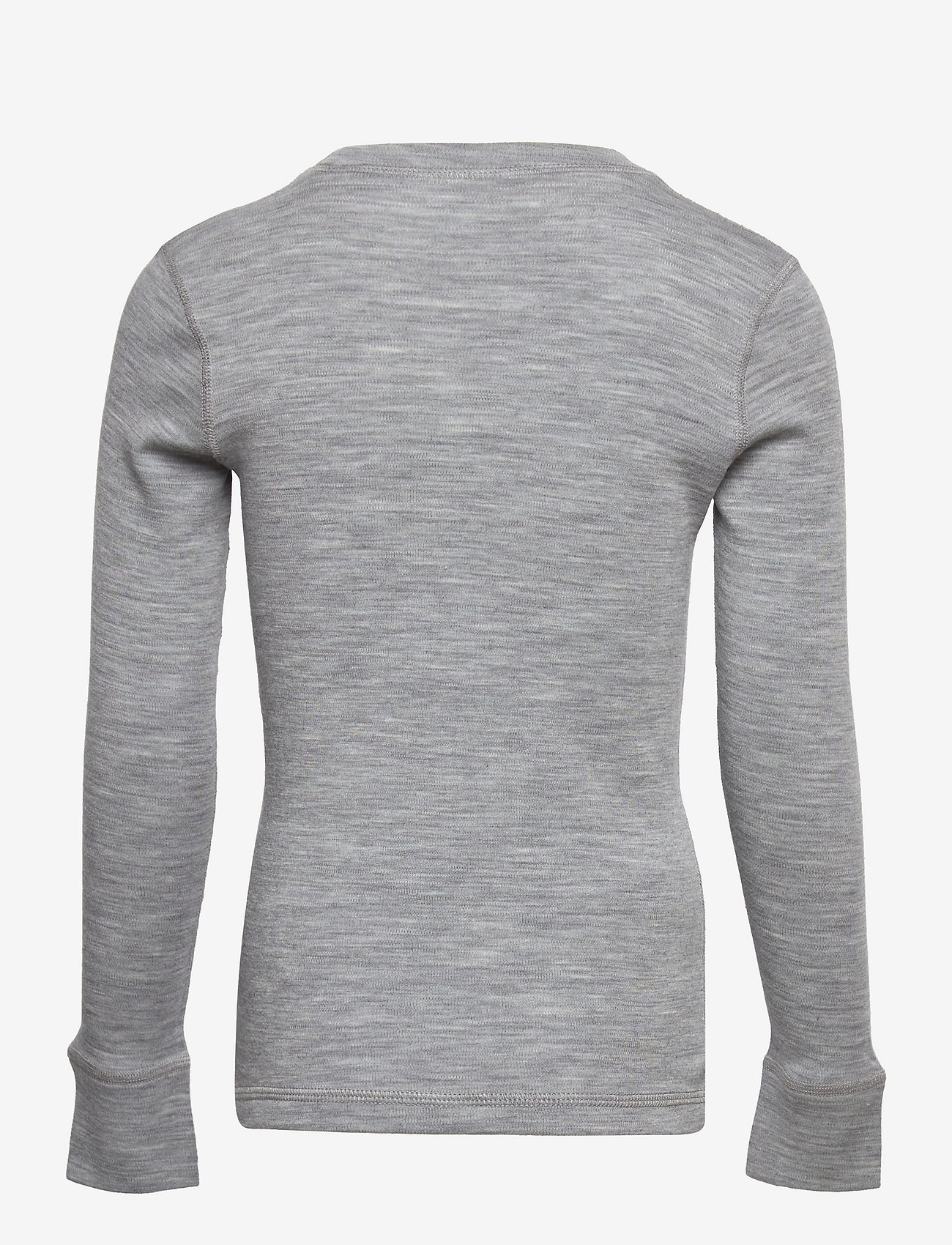 Lindex - Long-sleeved top in merino wool - grey melange - 2