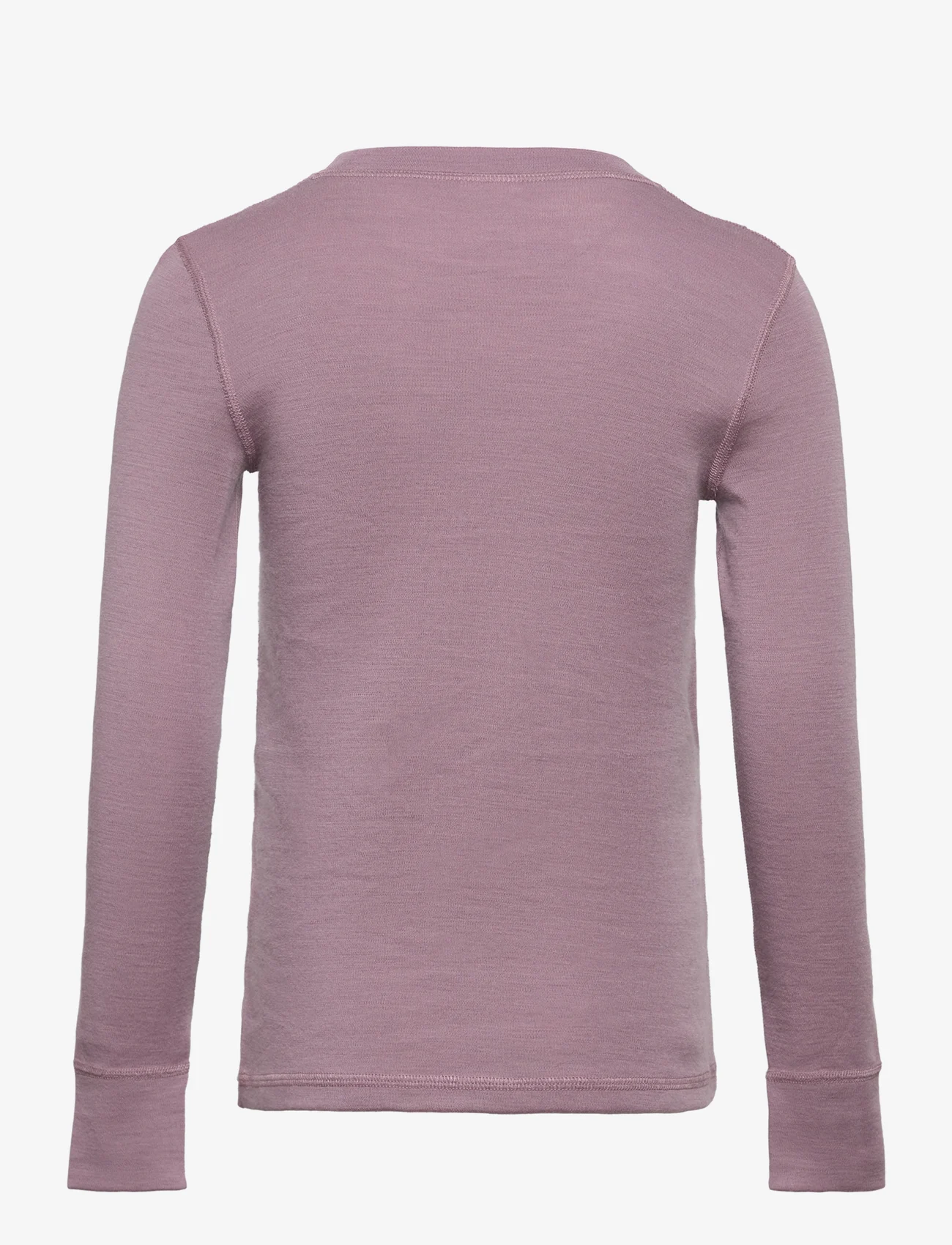 Lindex - Top merino wool solid - funktionsunterwäsche - oberteile - light dusty lilac - 1