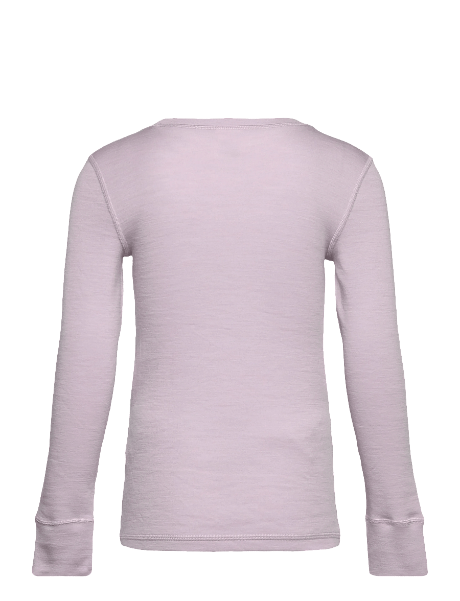 Lindex - Long-sleeved top in merino wool - aluskihina kantavad alussärgid - light lilac - 1