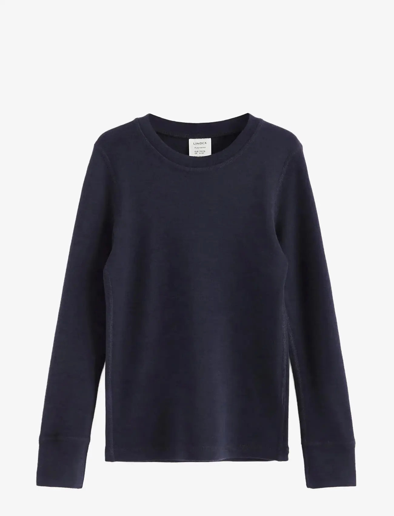 Lindex - Top merino wool solid - alusriided beebidele - navy - 1