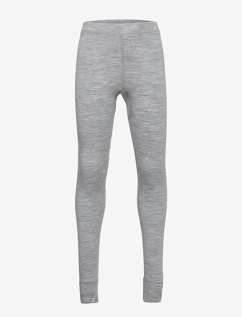 Lindex - Longjohns merino wool solid - aluskihina kantavad püksid - grey melange - 1