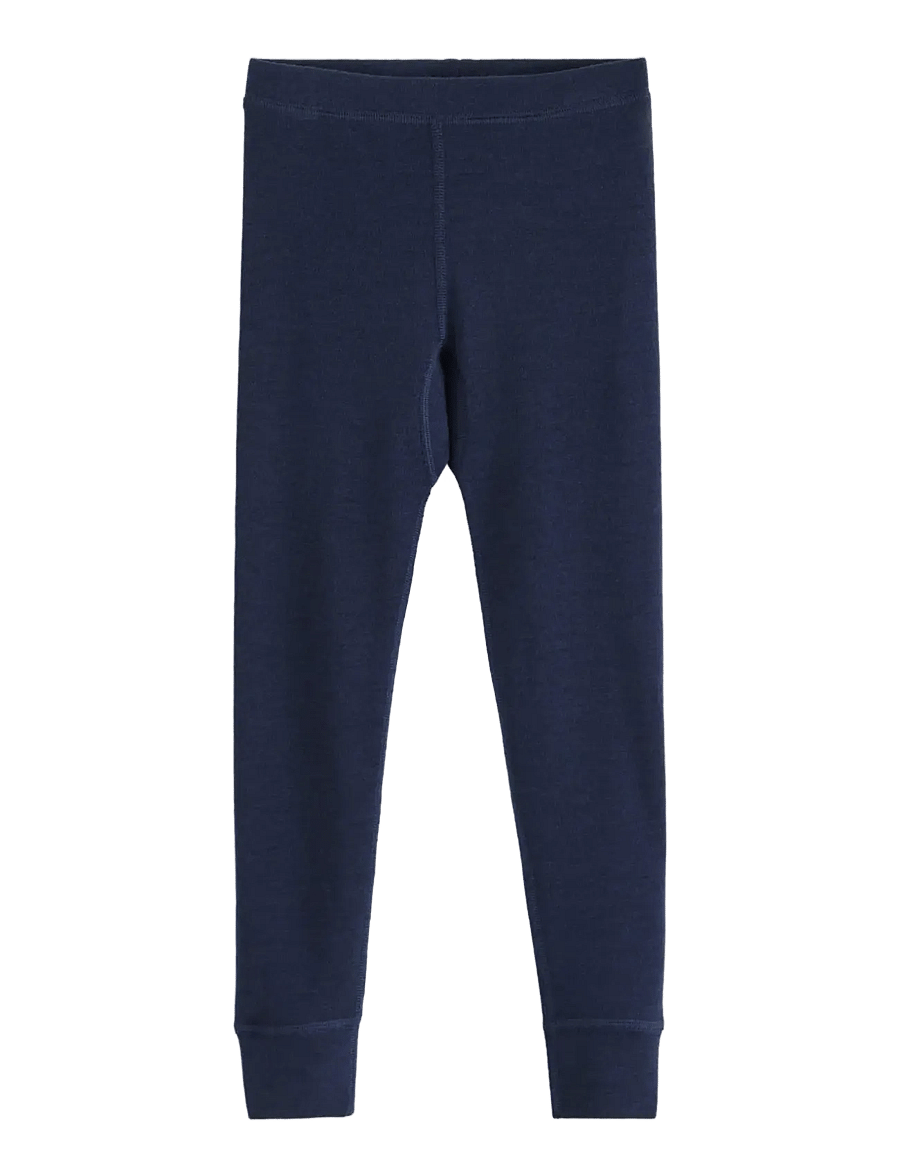 Lindex - Long johns in merino wool - navy - 1