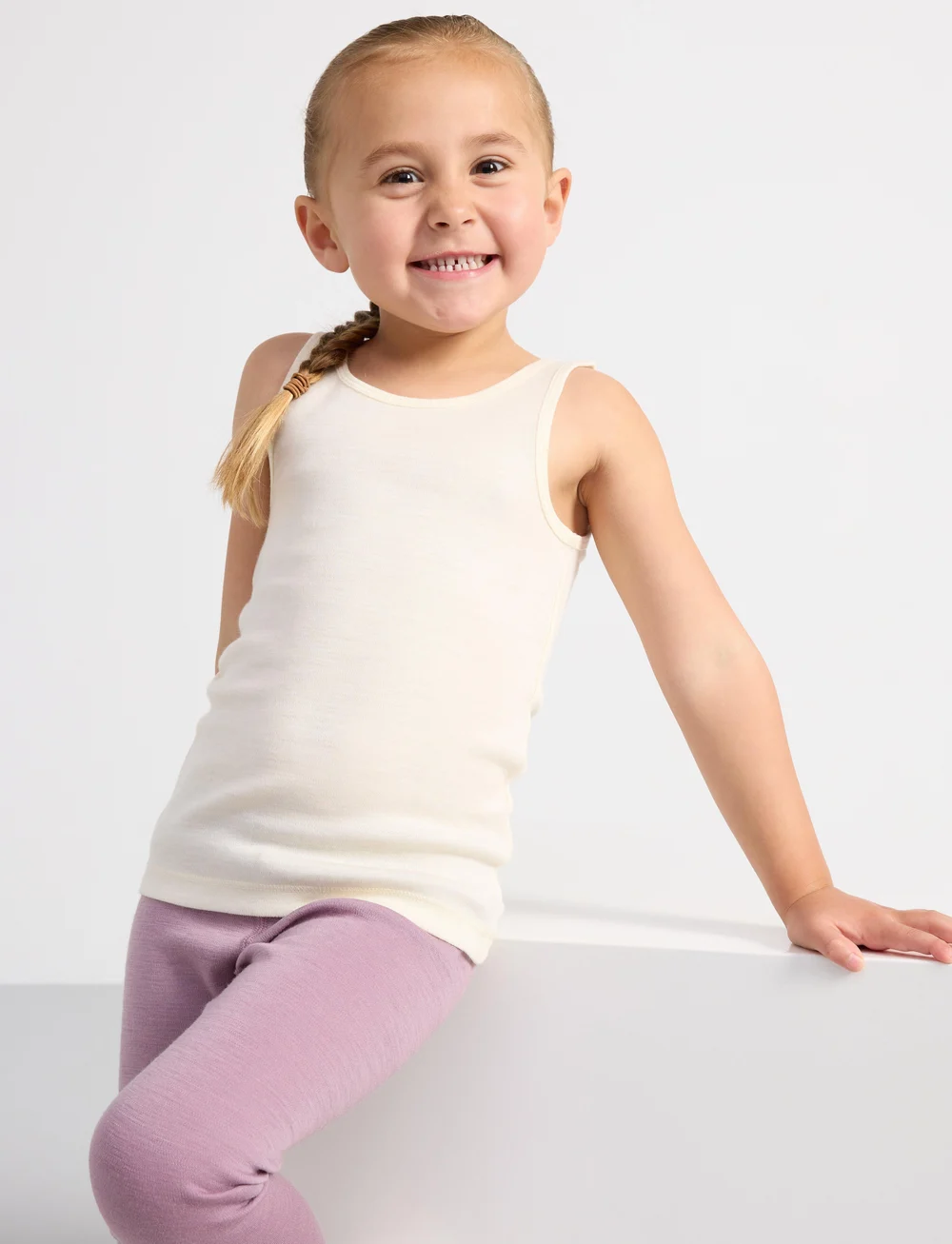 Lindex - Camisole merino small kids - termoundertrøjer - off white - 0