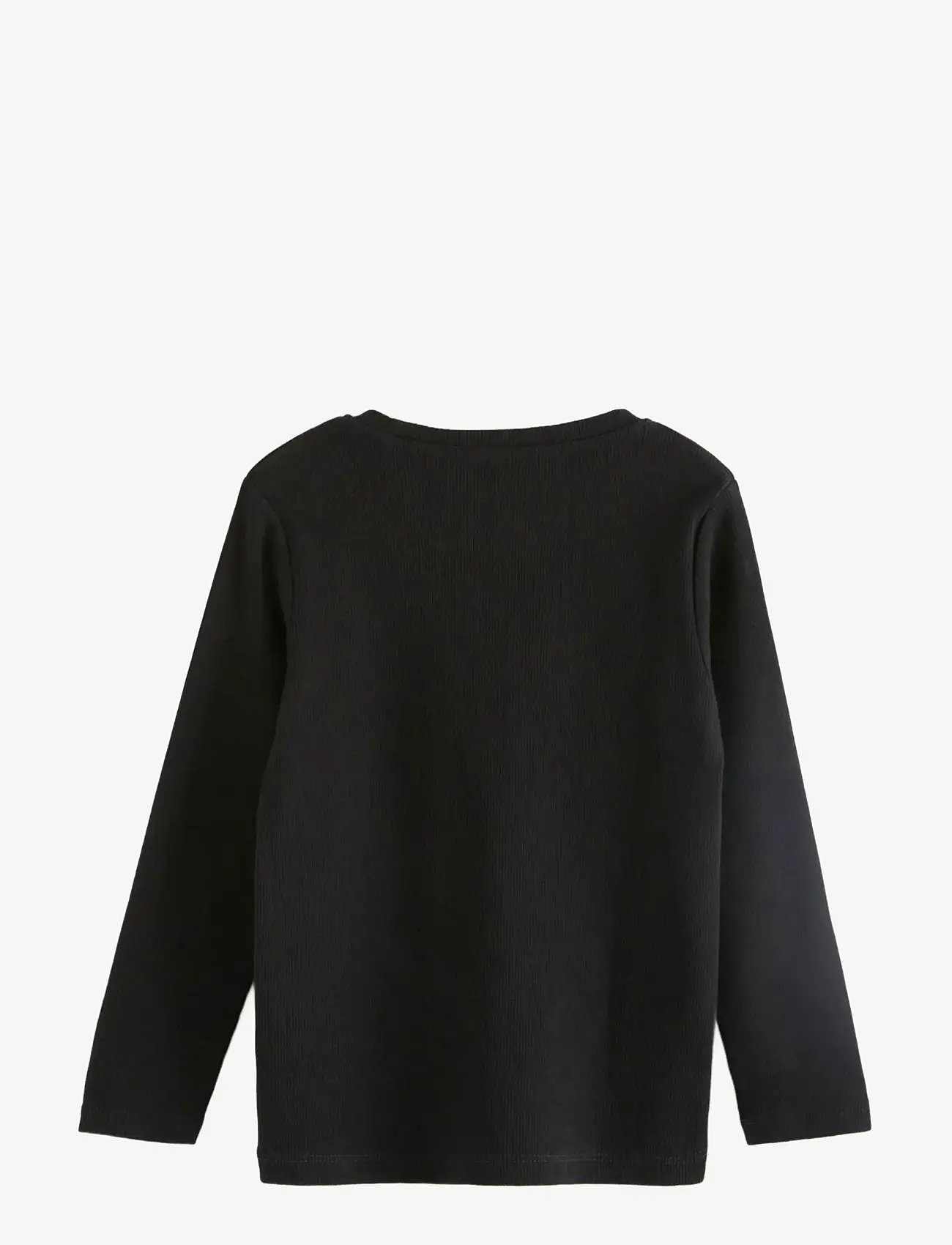 Lindex - Top l s basic rib - pikkade varrukatega t-särgid - black - 2