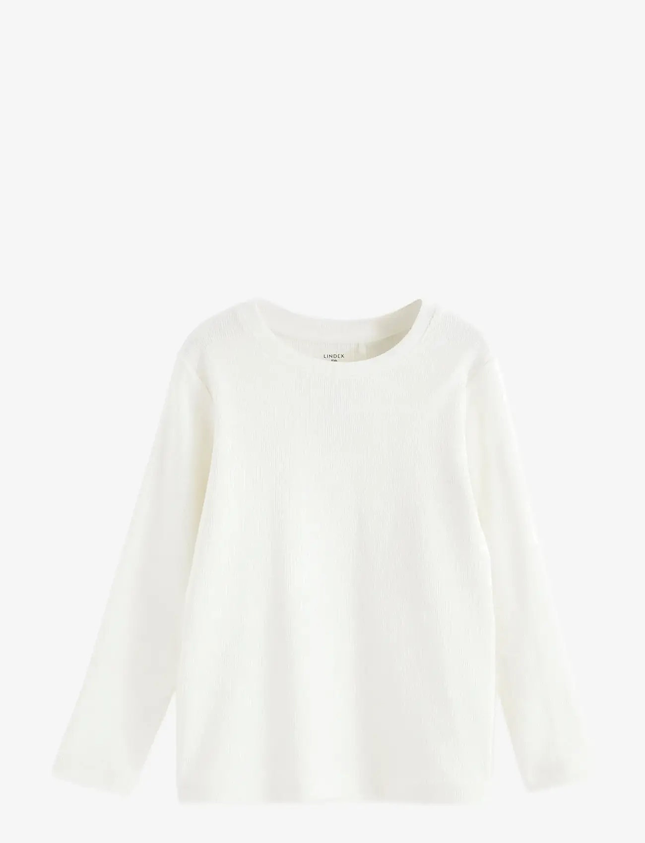 Lindex - Top l s basic rib - sügisesed riided - light dusty white - 0