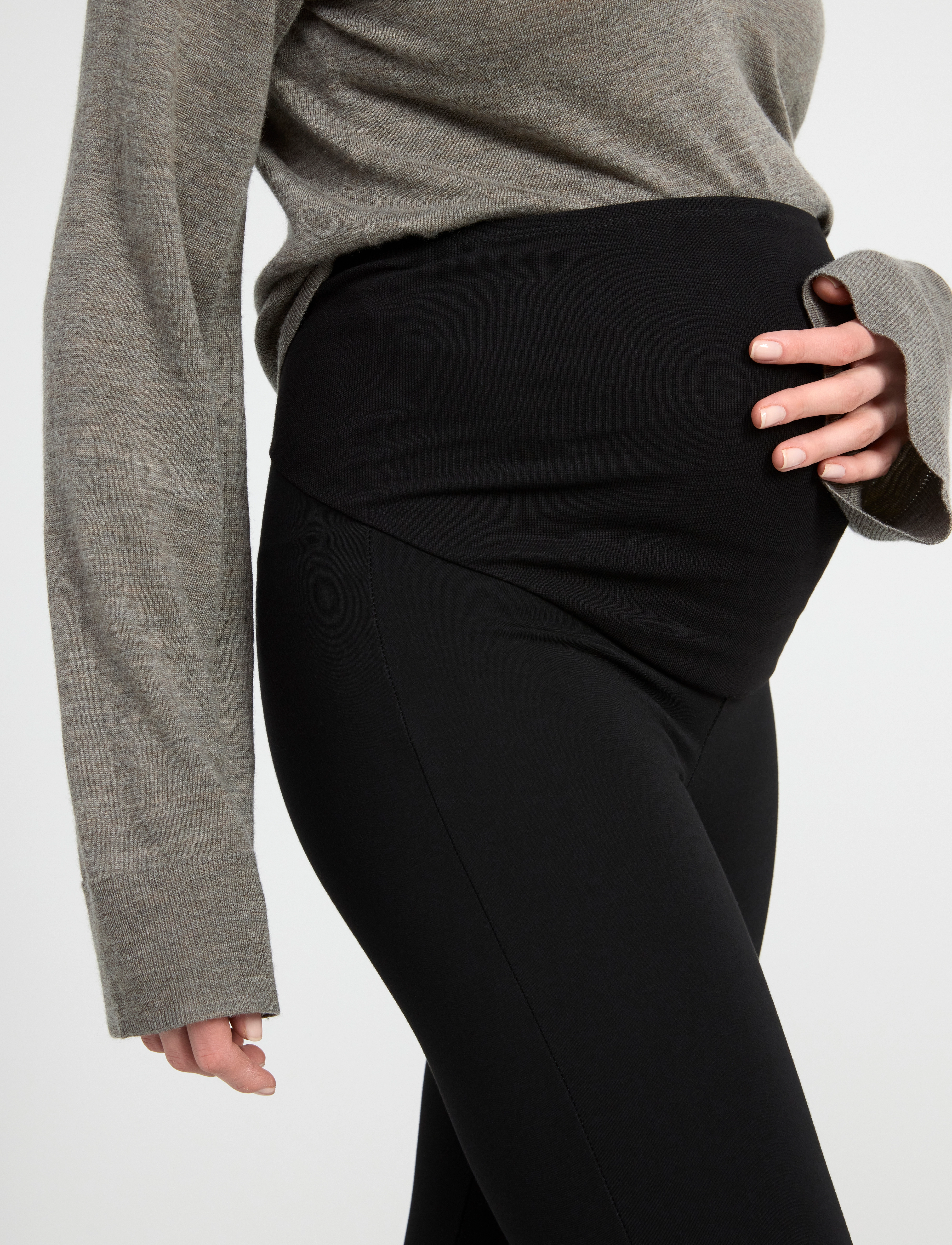 Lindex - Trouser MOM Beatrix - flares - black - 4