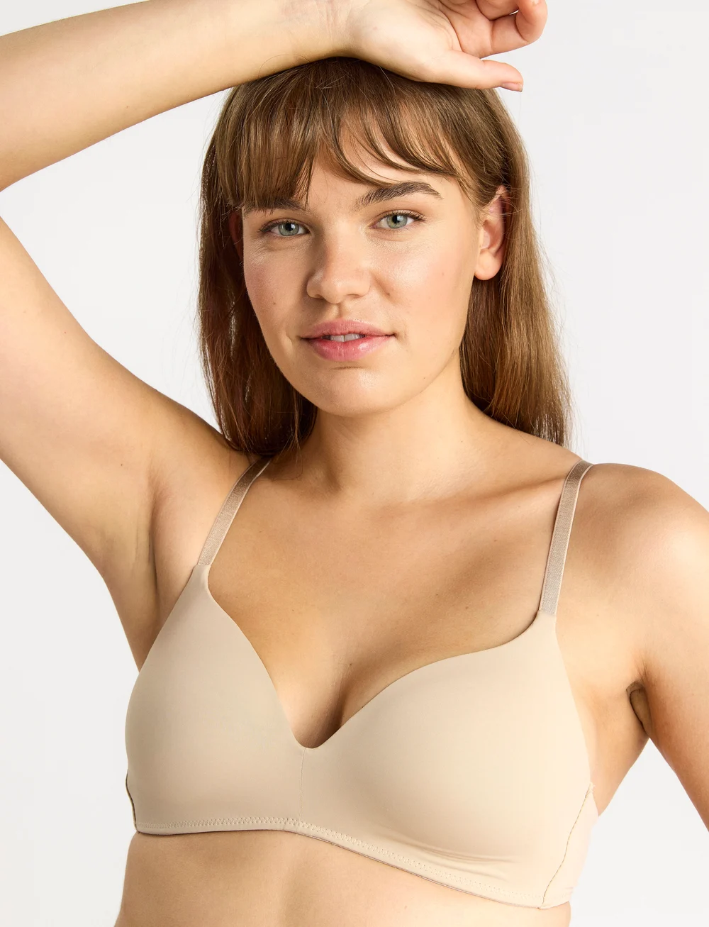 Lindex - Flora spileløs BH - bügellose bhs - beige - 5