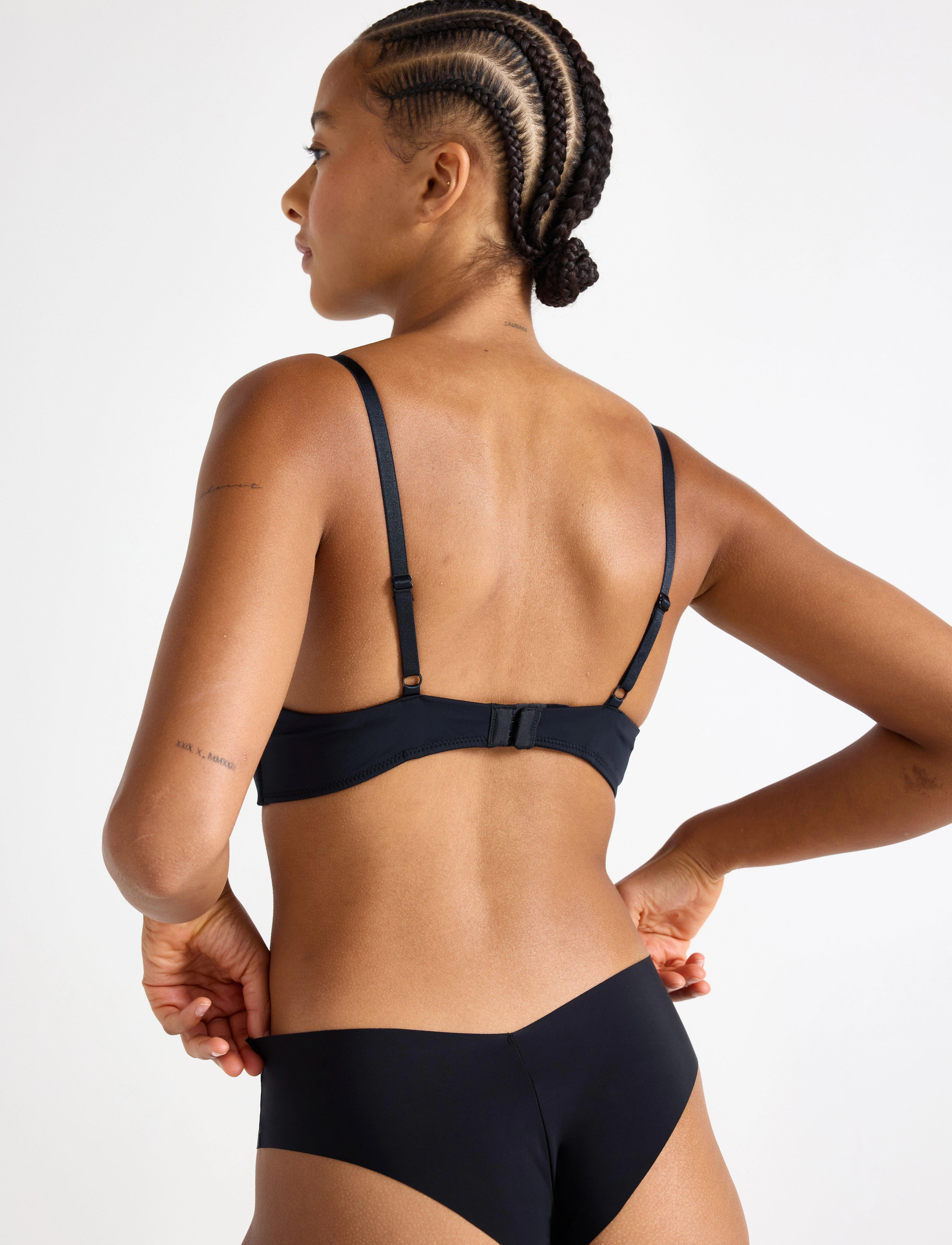 Lindex - Flora wirefree bra - non wired bras - black - 3