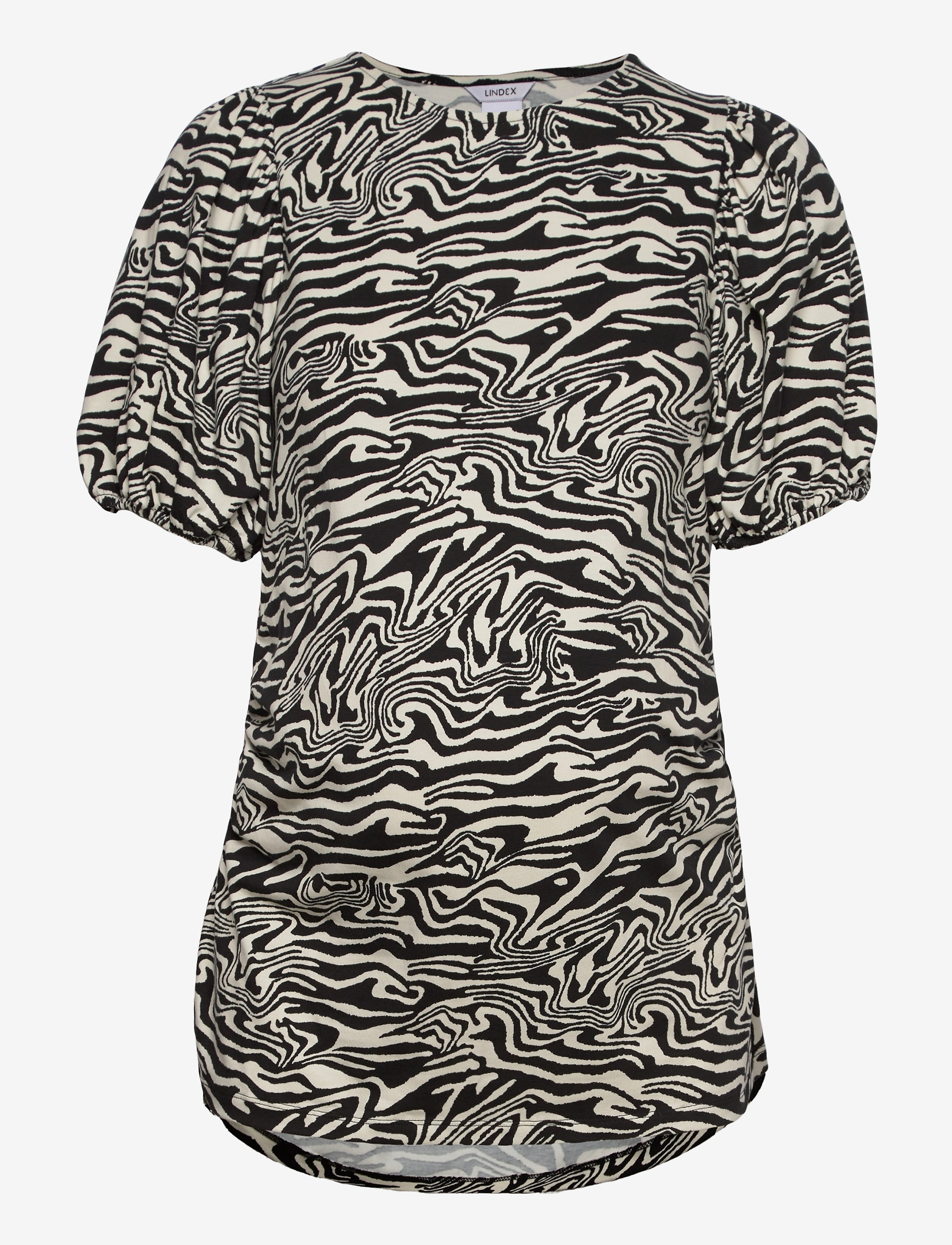 LINDEX Oberteil Mom Puff Sleeves Beige - XS - Damen