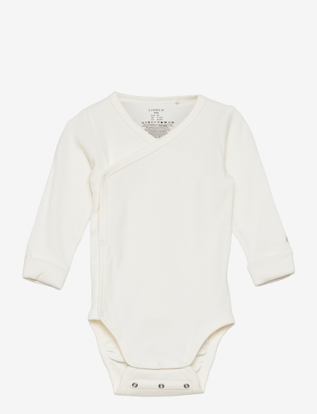 Lindex - Body wrap solid rib - light dusty white - 0