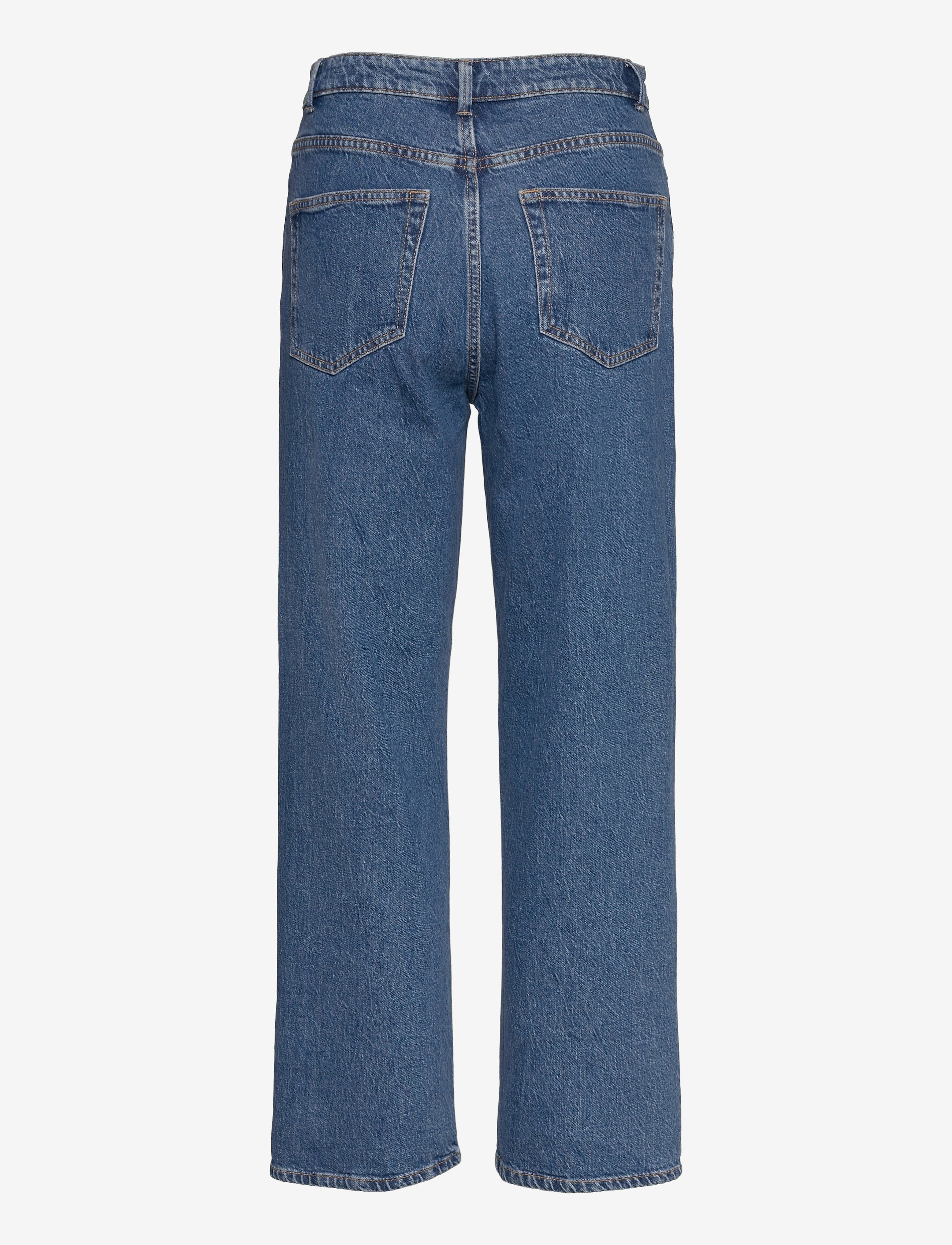 Lindex - WIDE Hanna cropped jeans with light stretch - sirge säärega teksad - denim blue - 2
