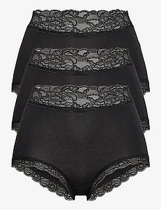 Brief 3 pack Emelie lace high, Lindex