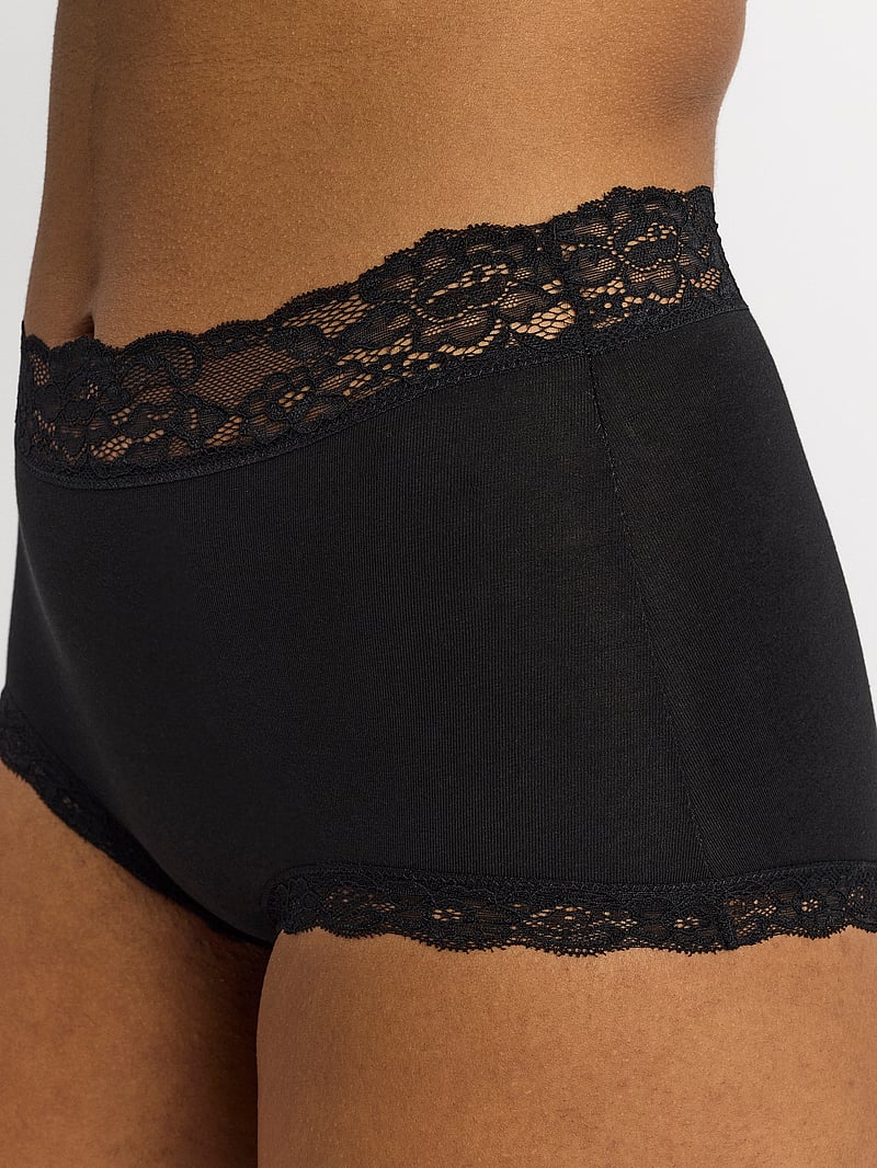 Lindex - Brief 3 pack Emelie lace high - hipsters & hotpants - black - 3