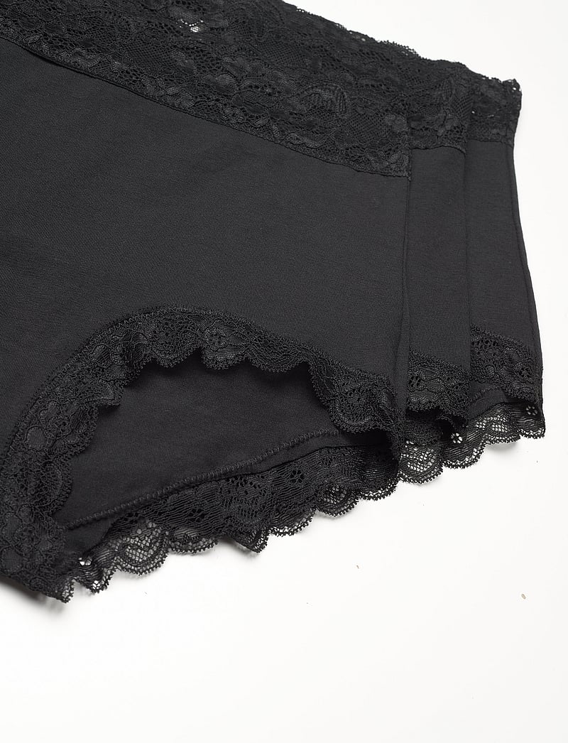 Lindex - Brief 3 pack Emelie lace high - hipsters & hotpants - black - 4