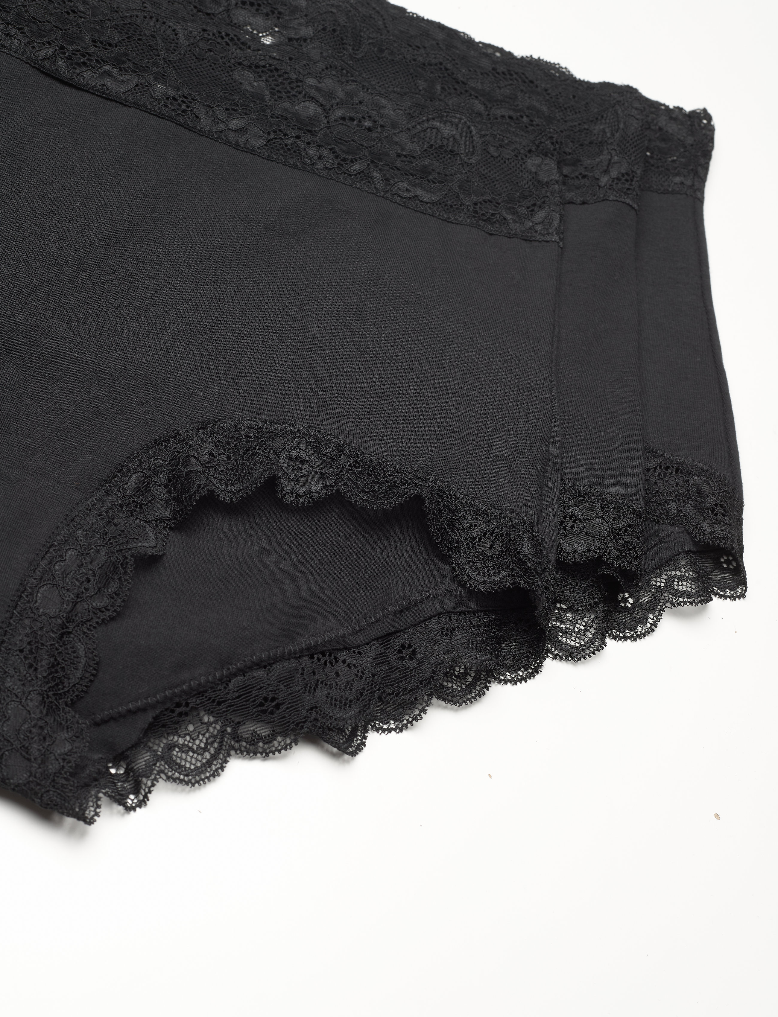 Lindex - Brief 3 pack Emelie lace high - laveste priser - black - 4