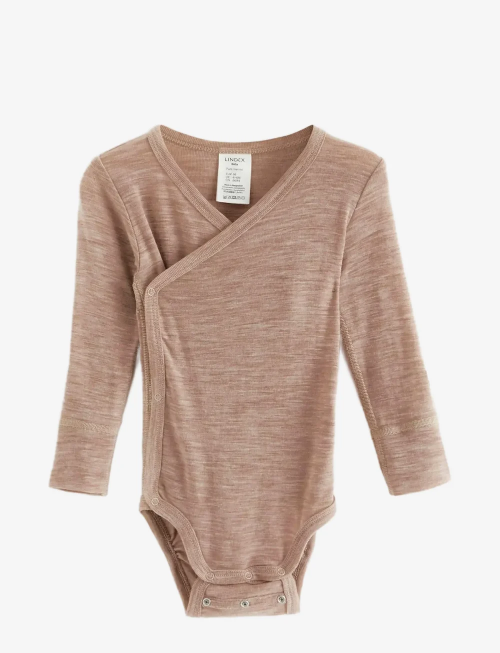 Lindex - Body wrap merino wool - plain wrap bodies - light beige melange - 0