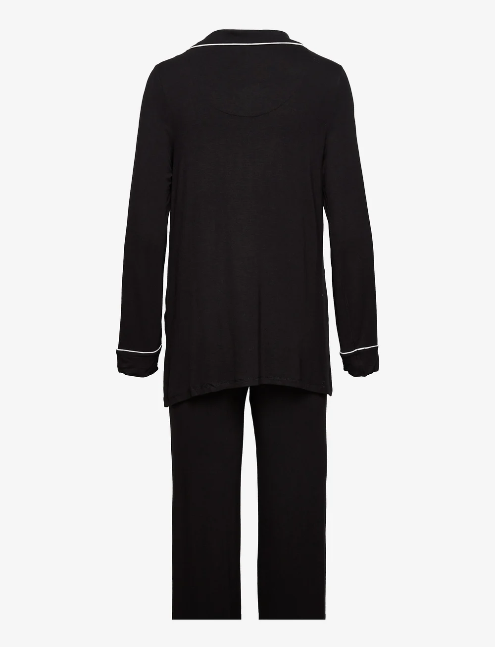 Lindex - Maternity Soft Piping Pj Jerse - undertøj - black - 2