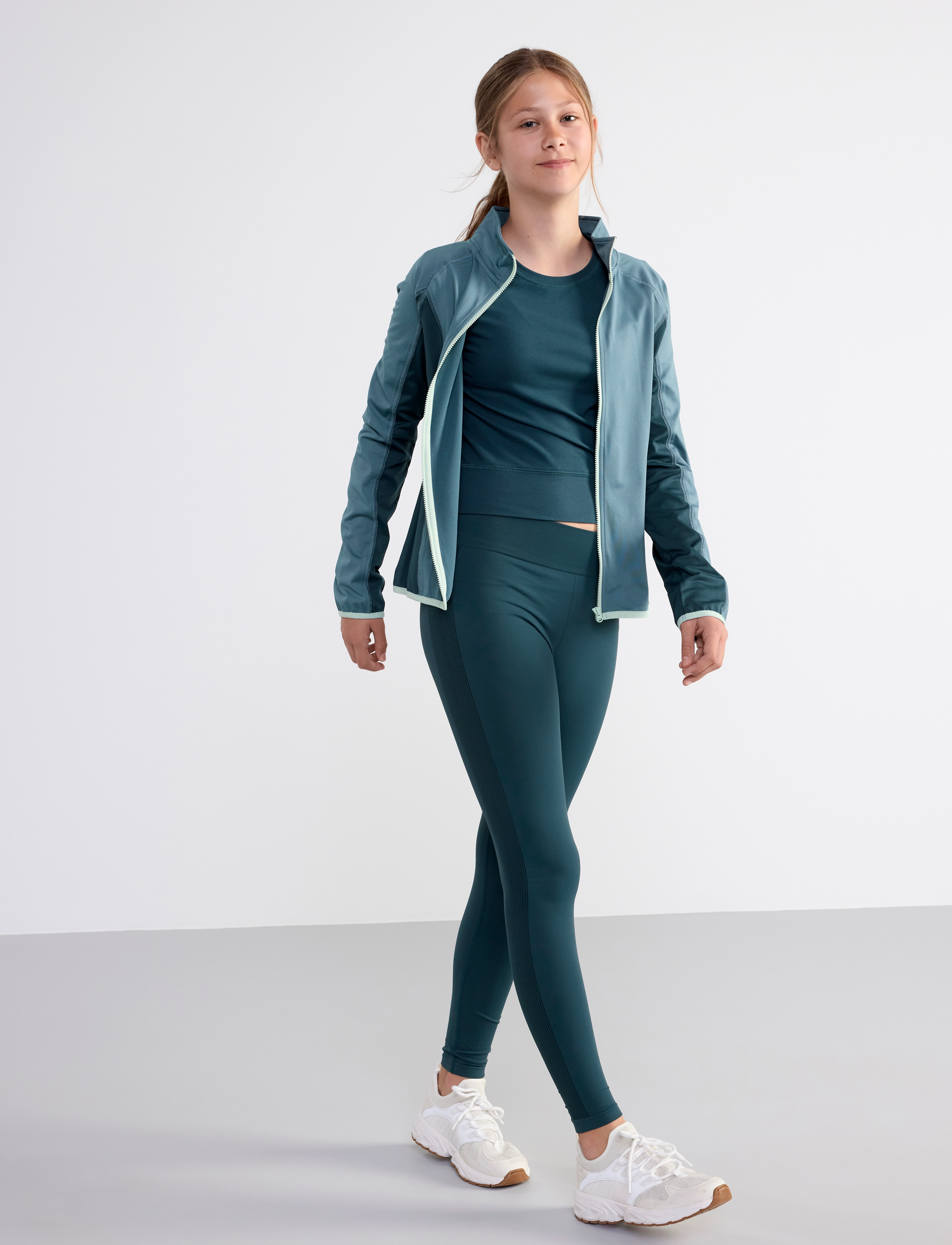 Lindex - Top active wear cropped - najniższe ceny - dk turquoise - 3