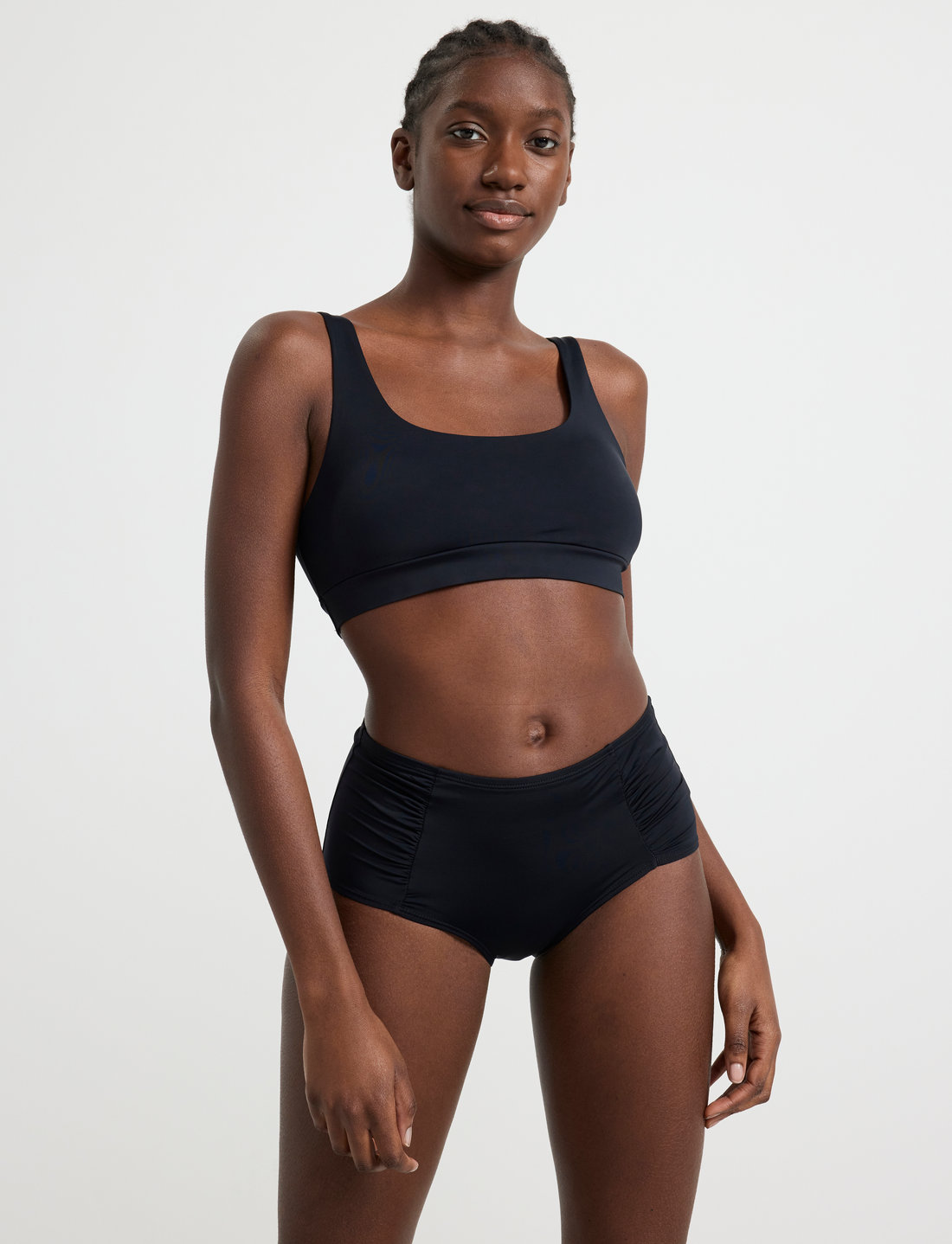 Crop top top swim tops