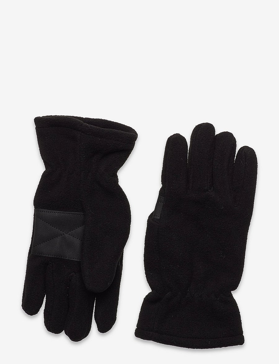 Lindex - Glove fleece palm grip recycle - handschuhe - black - 0
