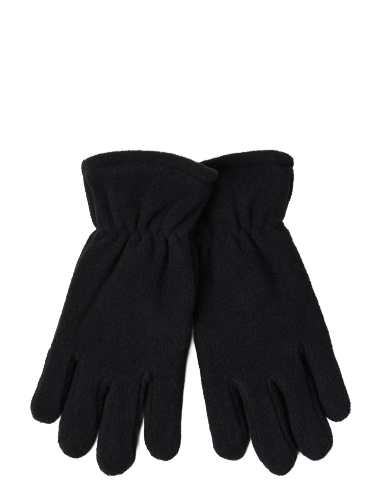 Lindex - Glove fleece palm grip recycle - black - 1