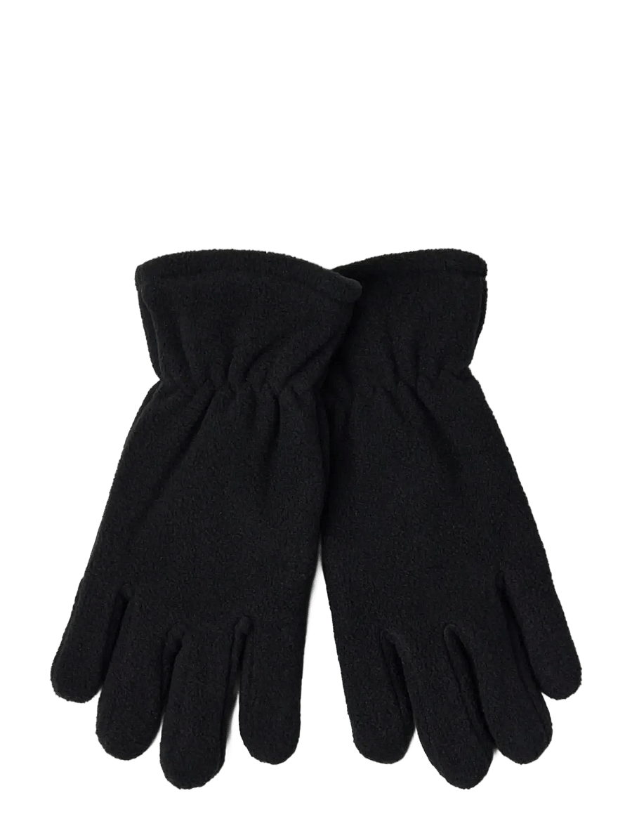 Lindex - Glove fleece palm grip recycle - handschuhe - black - 1