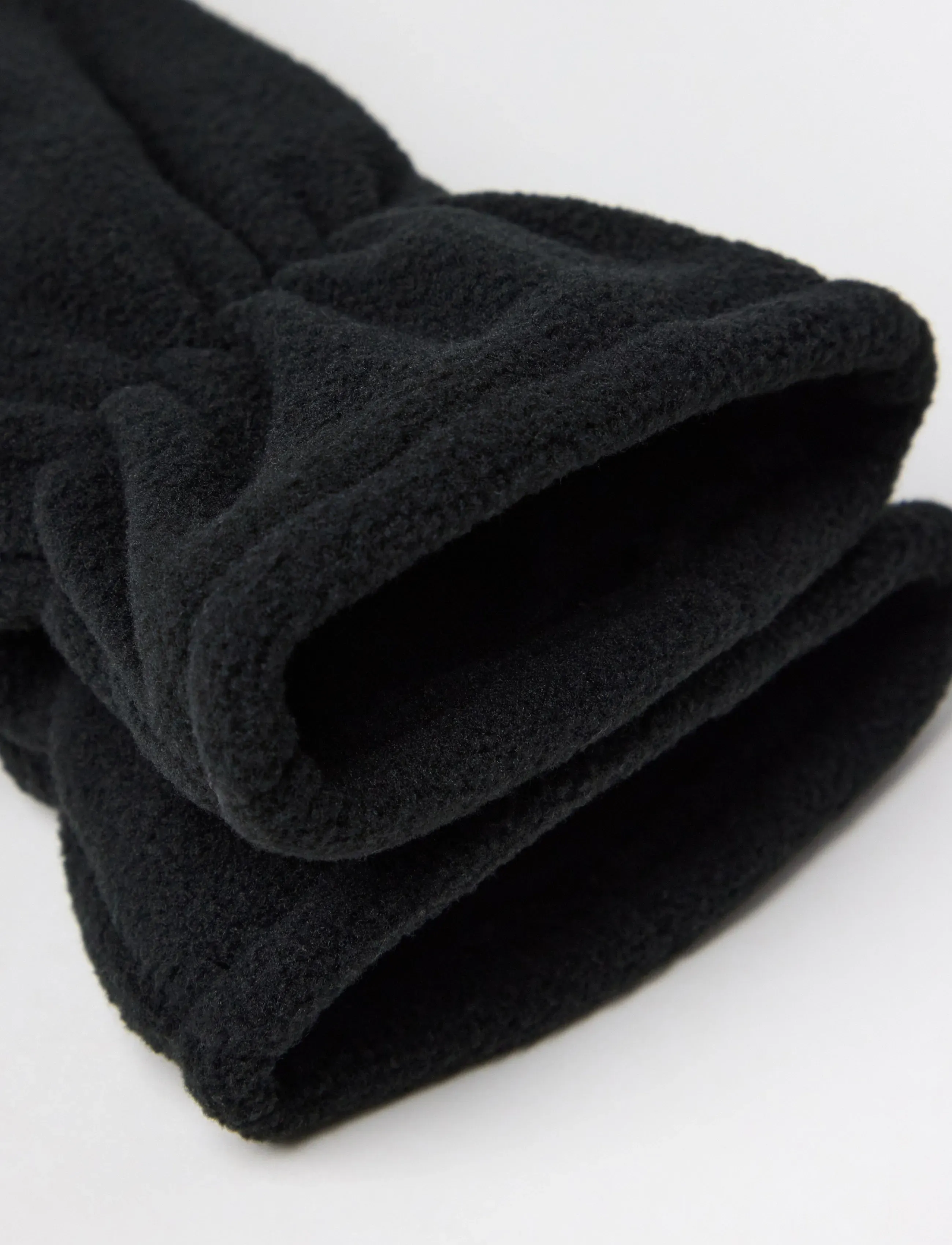 Lindex - Glove fleece palm grip recycle - black - 2