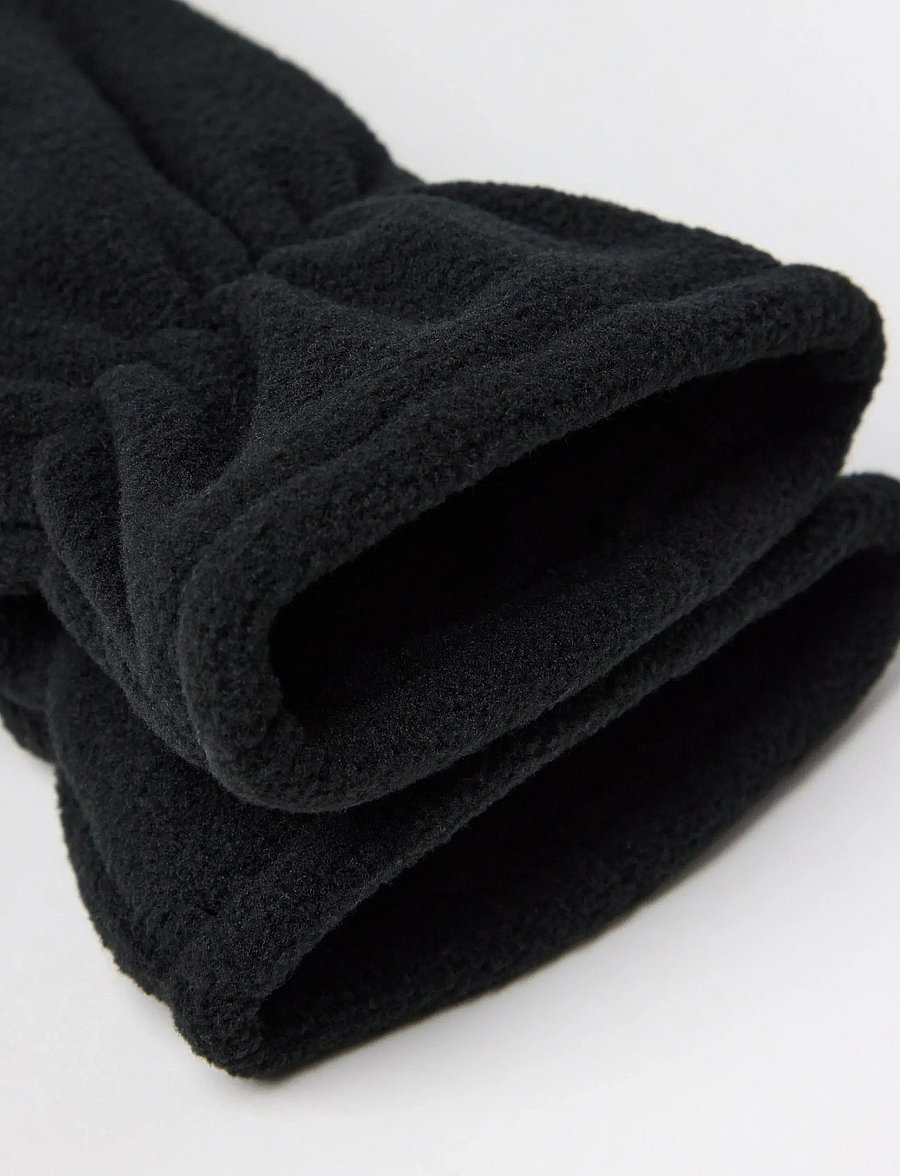Lindex - Glove fleece palm grip recycle - handschuhe - black - 2