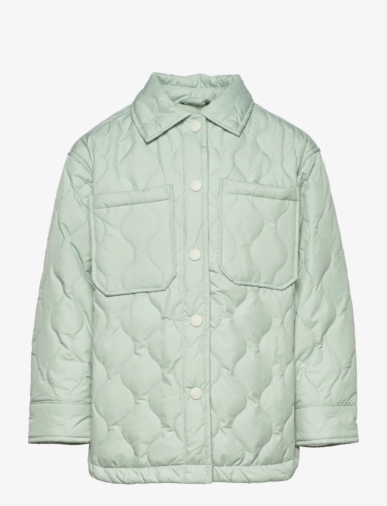 Lindex - Jacket overshirt quilted - lägsta priserna - green - 0