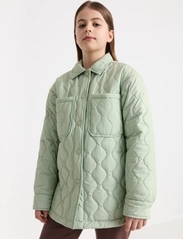 Lindex - Jacket overshirt quilted - lägsta priserna - green - 4