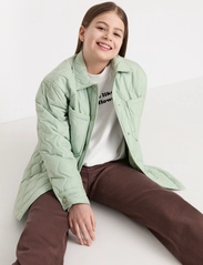 Lindex - Jacket overshirt quilted - alhaisimmat hinnat - green - 7