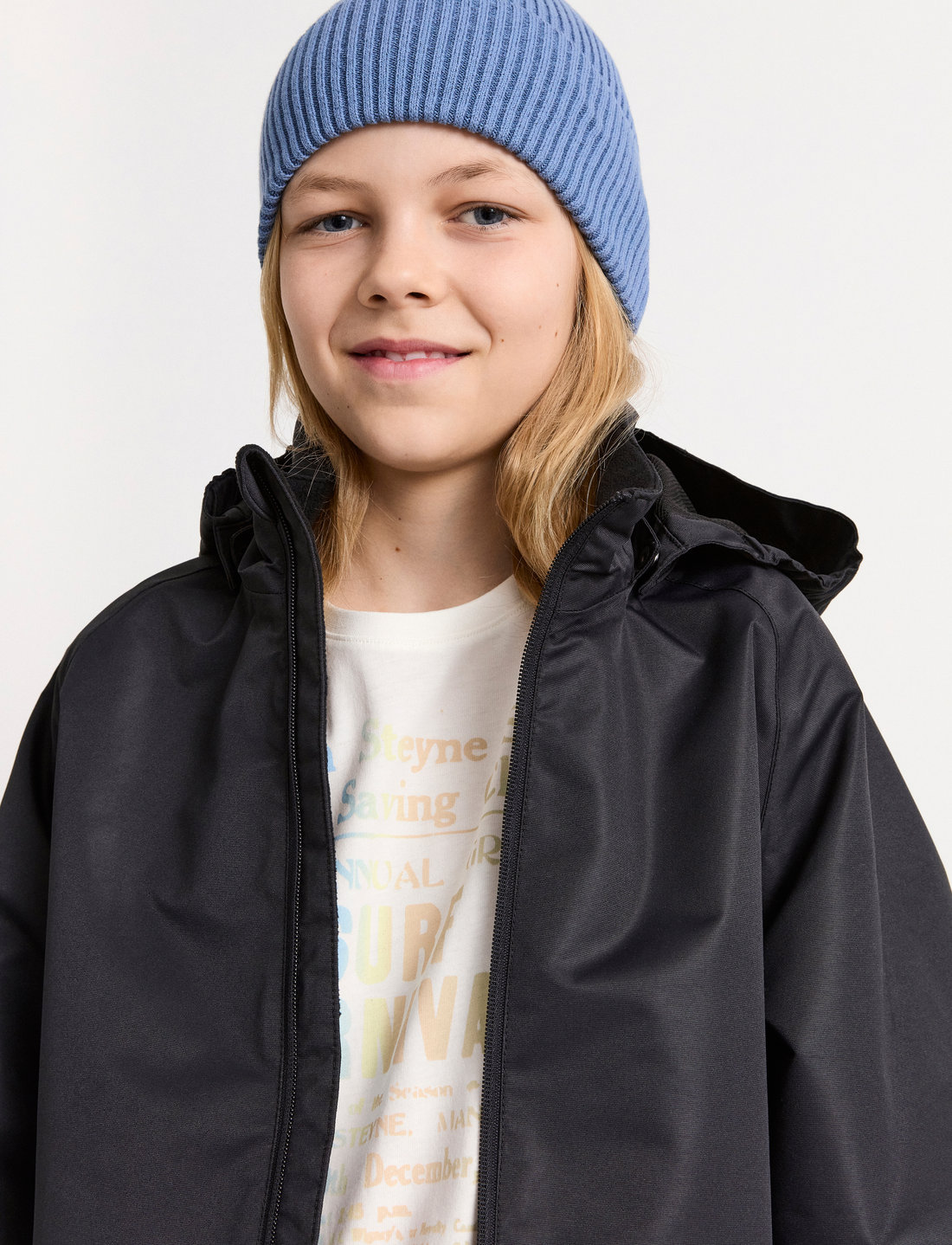 Black raincoat kids sales