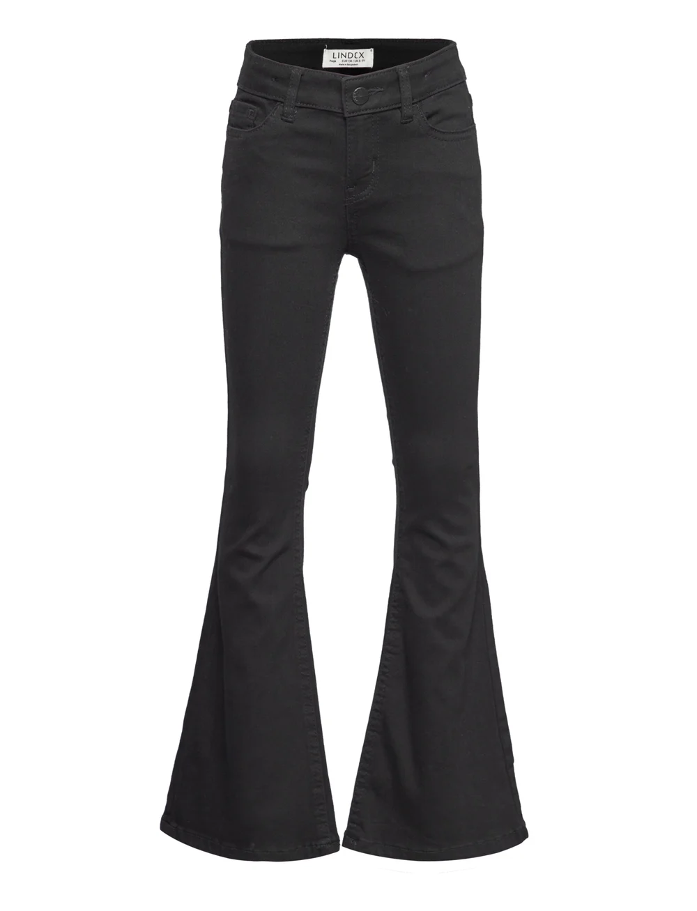 Lindex - Trousers denim Freja black fla - bootcut jeans - black - 1
