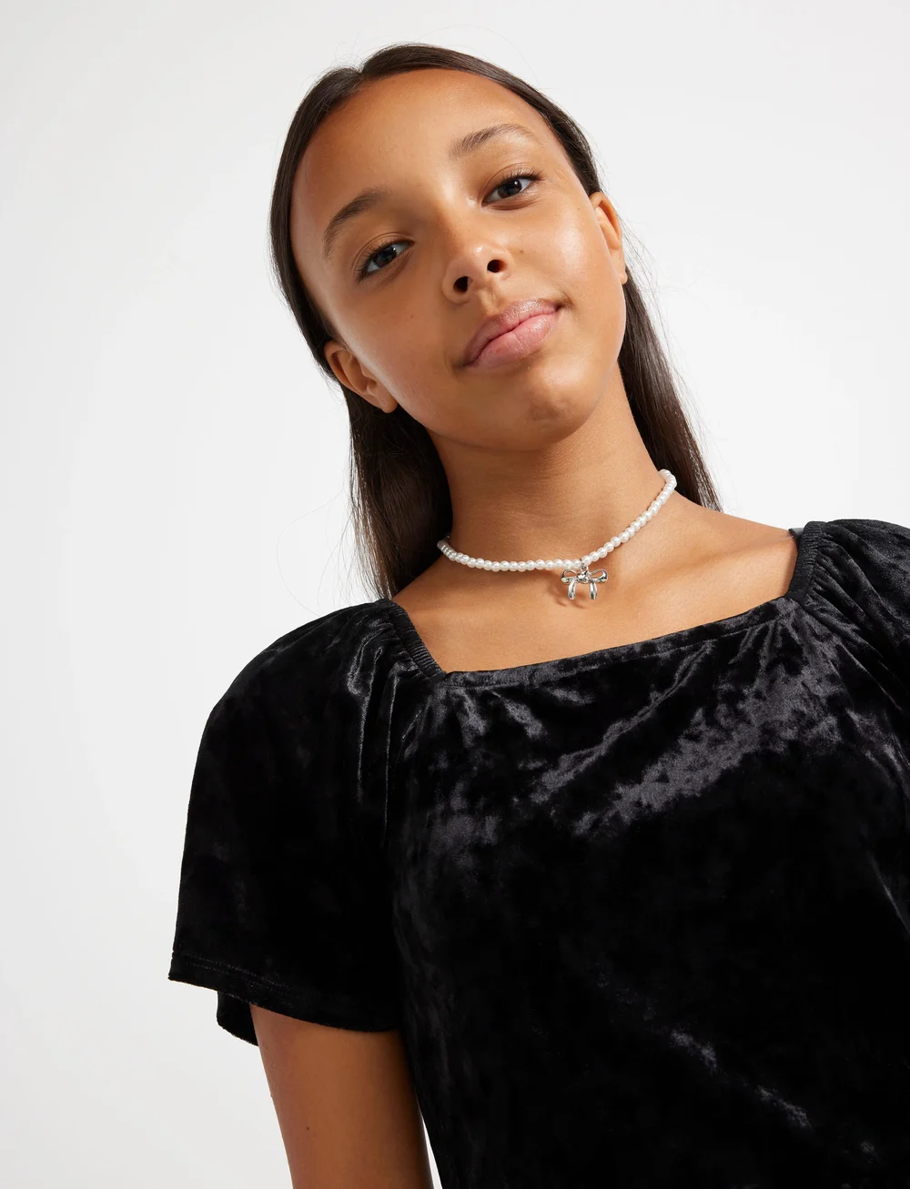 Lindex - Trousers denim Freja black fla - bootcut jeans - black - 4