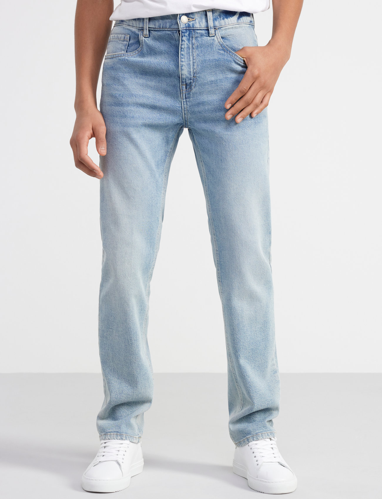 Lindex - Trousers Denim Staffan straigh - regular jeans - light denim - 0