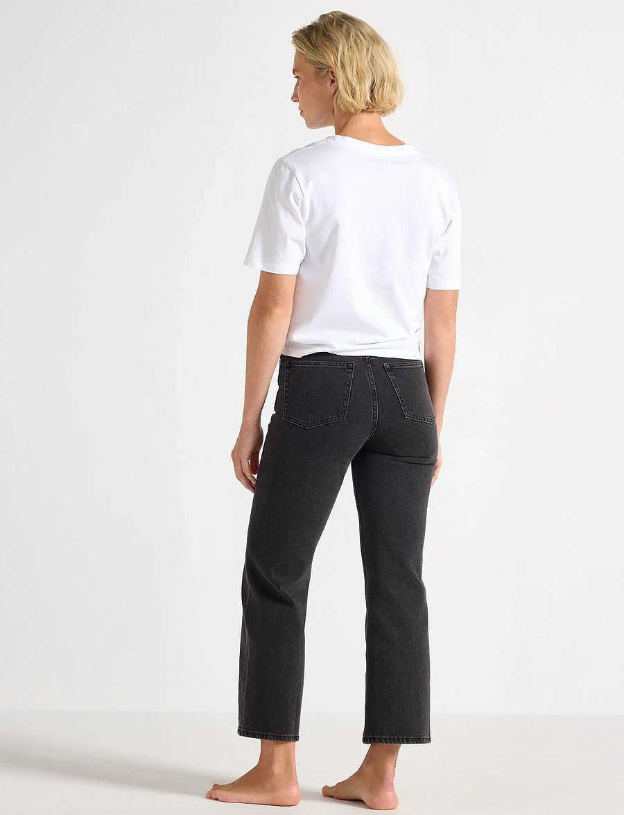 Lindex - Trousers denim Hanna black - straight jeans - black - 3