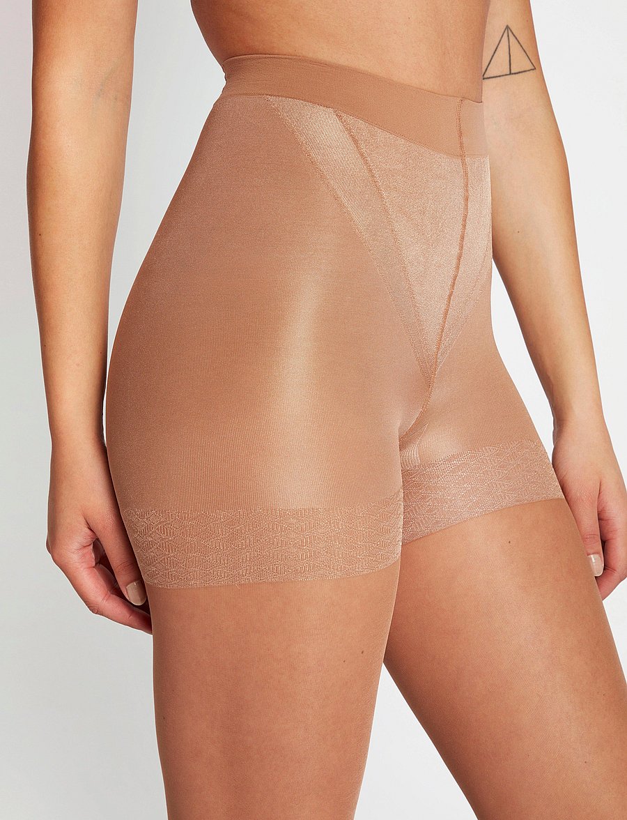 Lindex - Firm support shaping tights 40 denier - speciella tillfällen - beige - 0