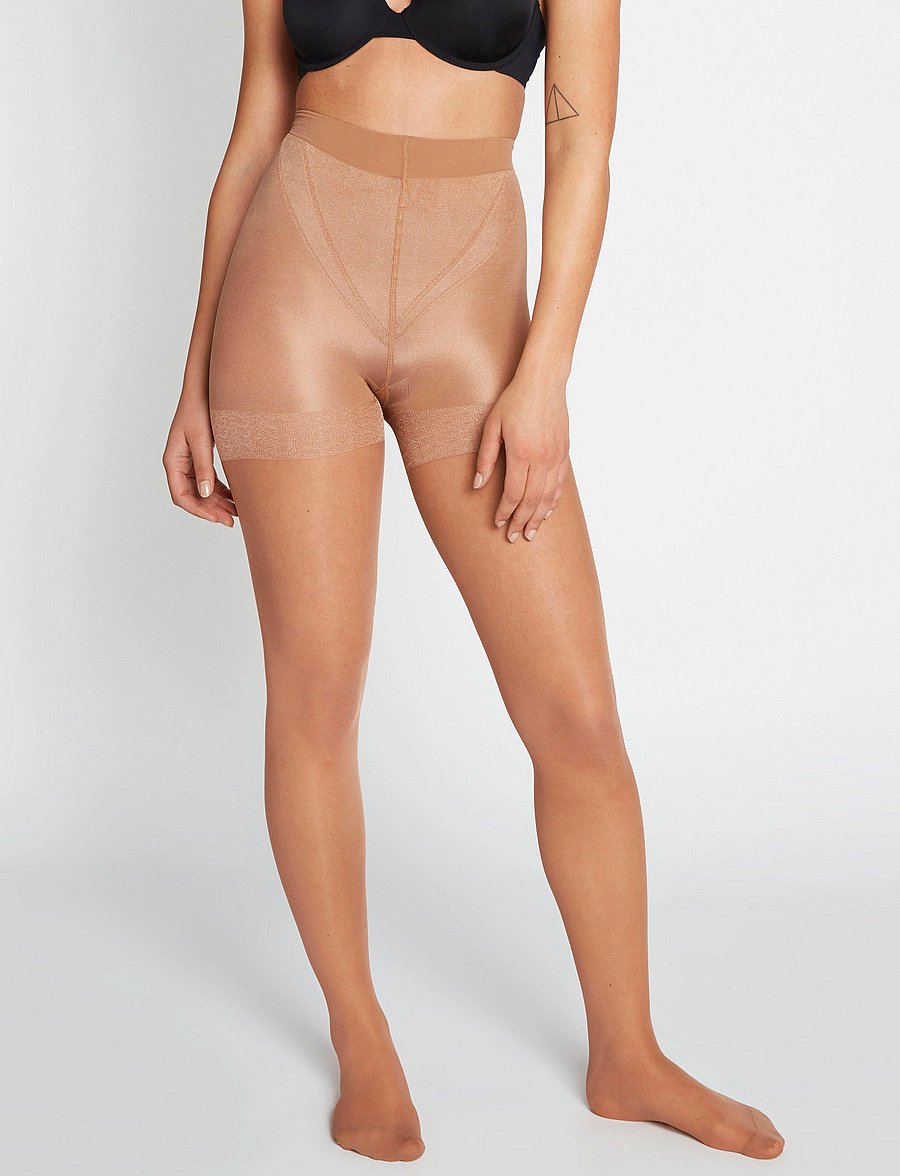 Lindex - Firm support shaping tights 40 denier - speciella tillfällen - beige - 4