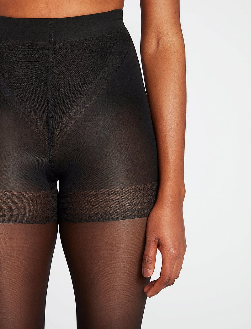 Lindex - Tights 40 den The firm control - besondere anlässe - black - 5