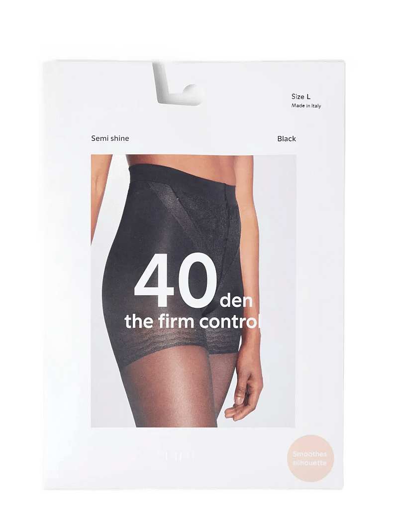 Lindex - Tights 40 den The firm control - besondere anlässe - black - 3