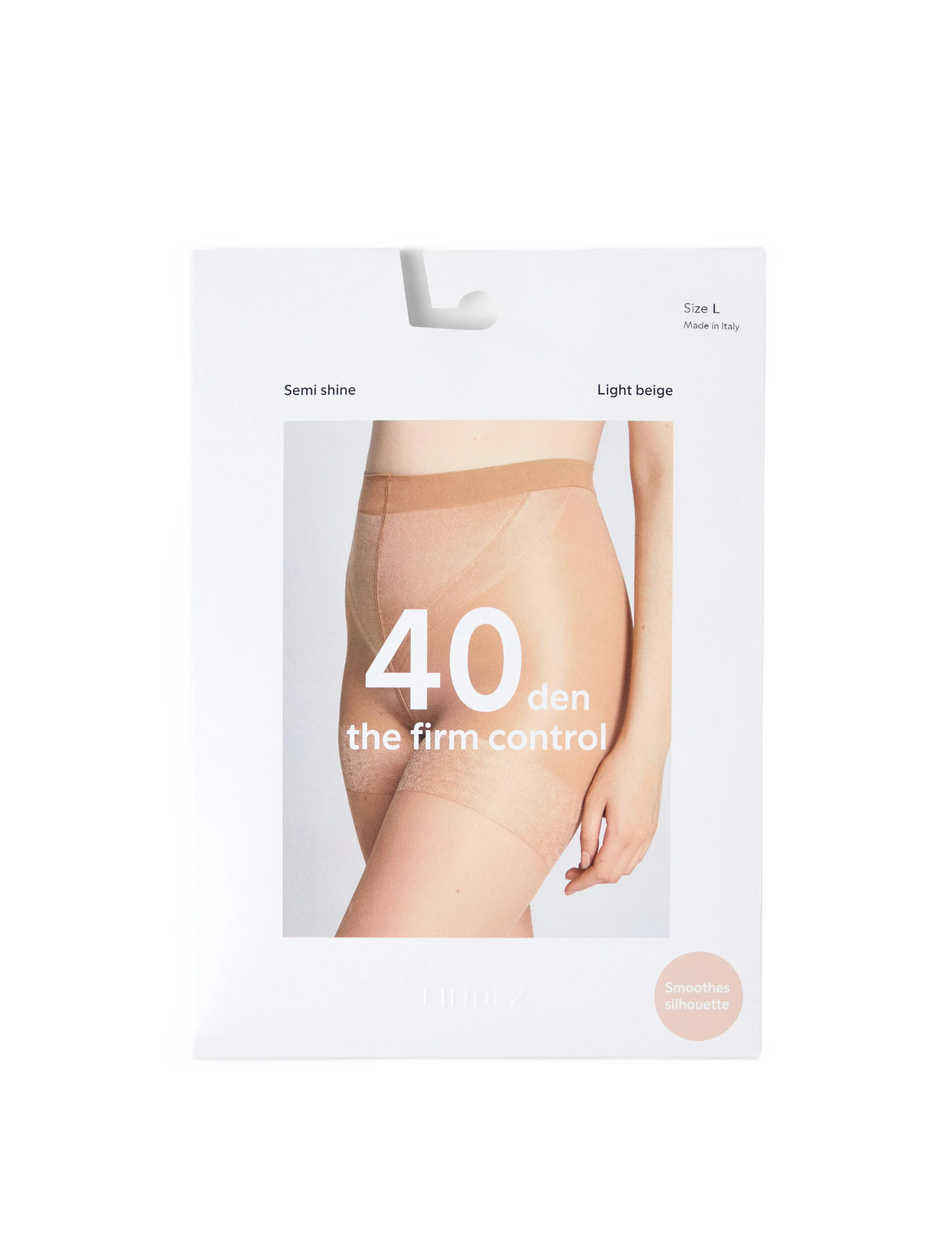 Lindex - Firm support shaping tights 40 denier - special occasions - light beige - 5